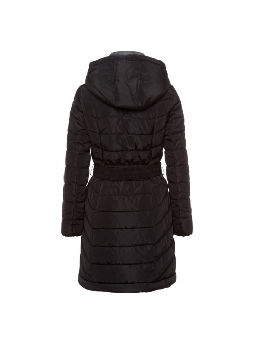 Quilted Coat With Hood And...