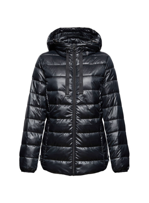 Quilted jacket with hood