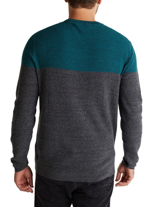 Color Block-Pullover aus...