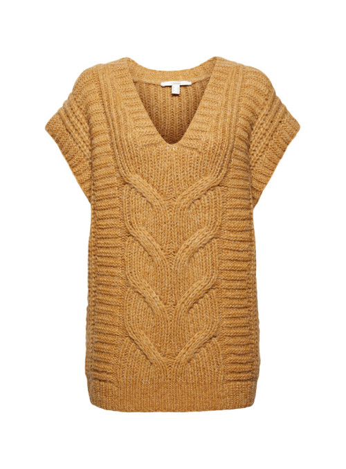 Cable knit sweater with...