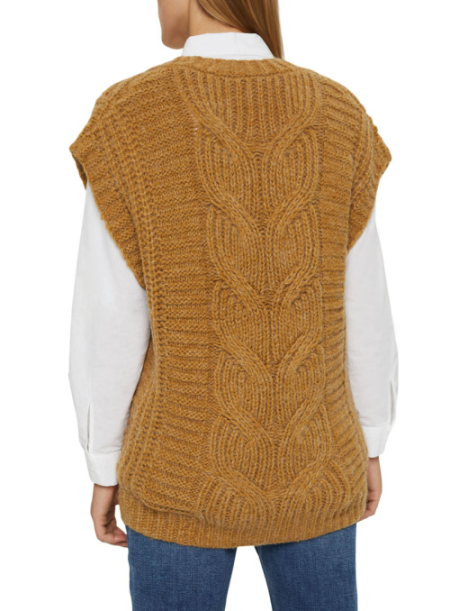 Cable knit sweater with...