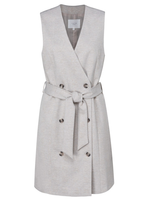 Blazer dress with soft...