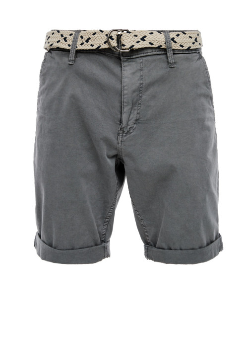 Chino-Shorts mit Gürtel