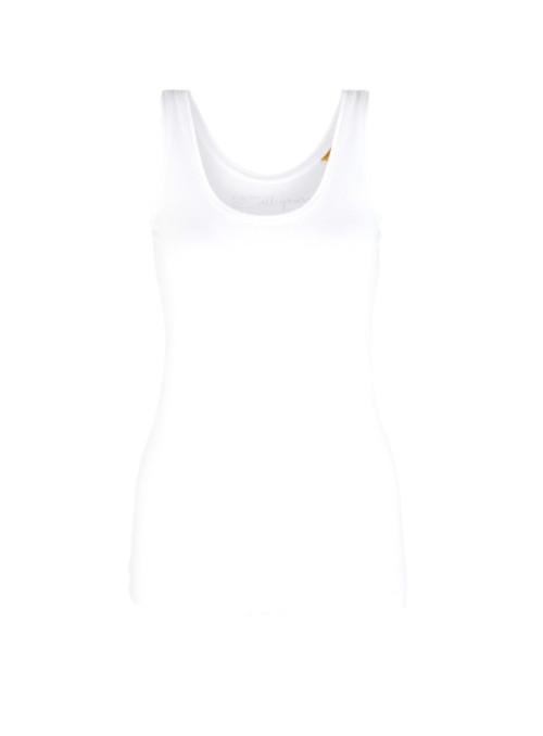 Top with deep round neckline