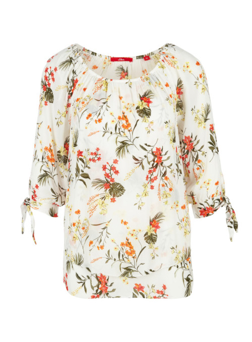 3/4 sleeve viscose blouse...