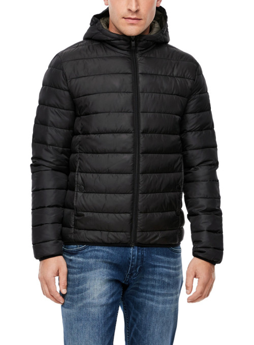 Quilted jacket with hood