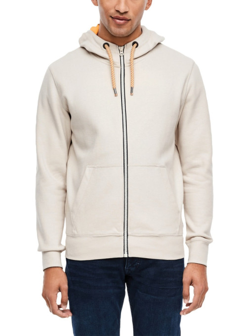 Sweat jacket with hood