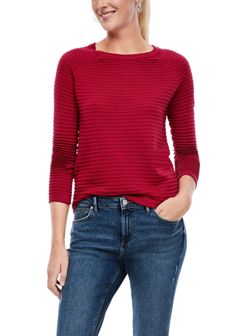 Ribbed knit sweater