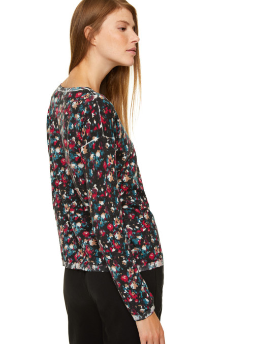 Sweater with Inside Out Print