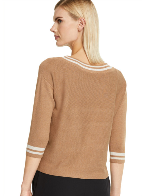 3/4 sleeve fine knit...