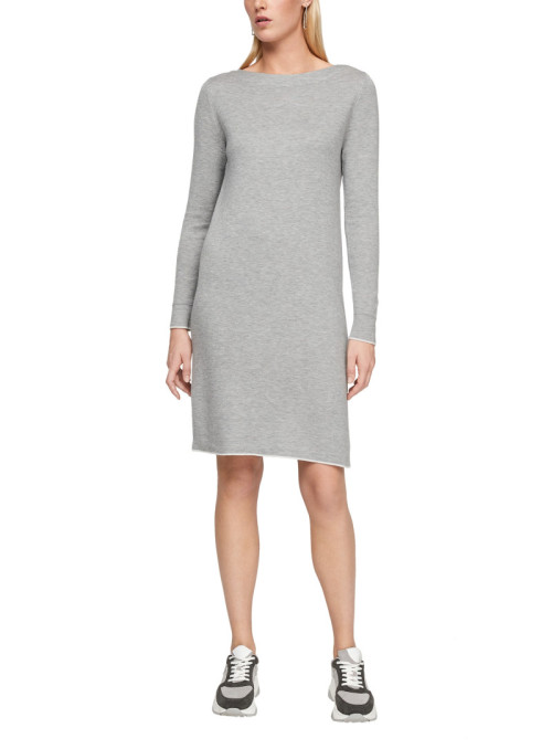 Straight fine knit dress