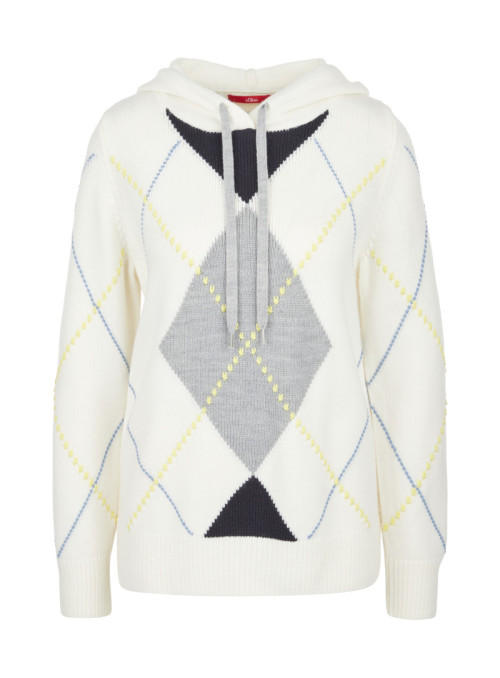 Hoodie en tricot avec motif...