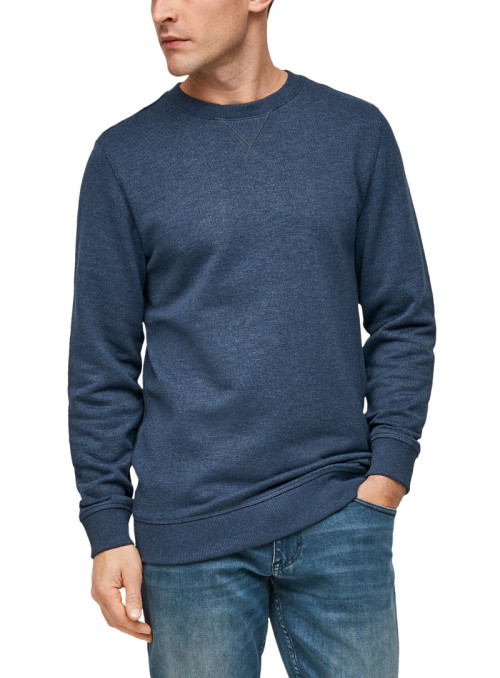 Sweatshirt im Melange-Look