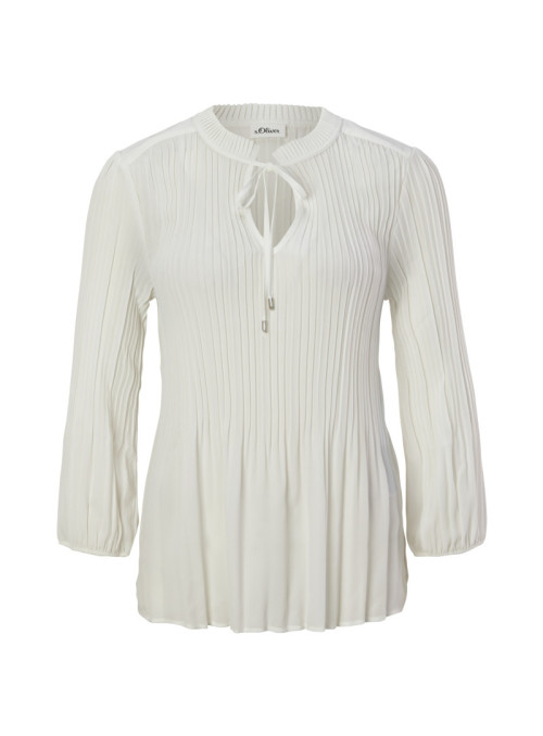 3/4 sleeve pleated blouse...