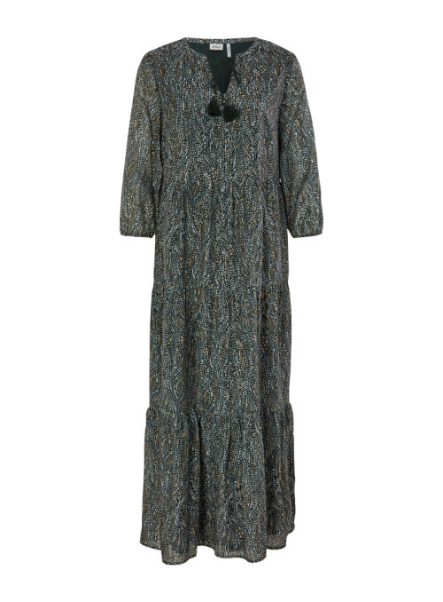 Boho dress with silk