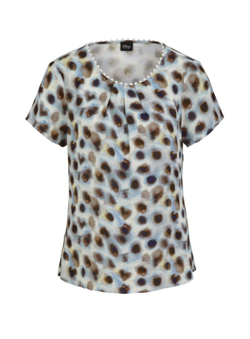 Short sleeve viscose blouse...