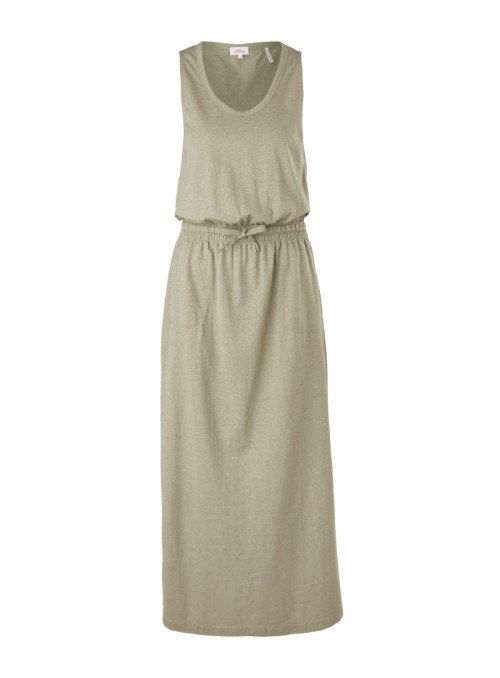 Maxi dress with elastic...