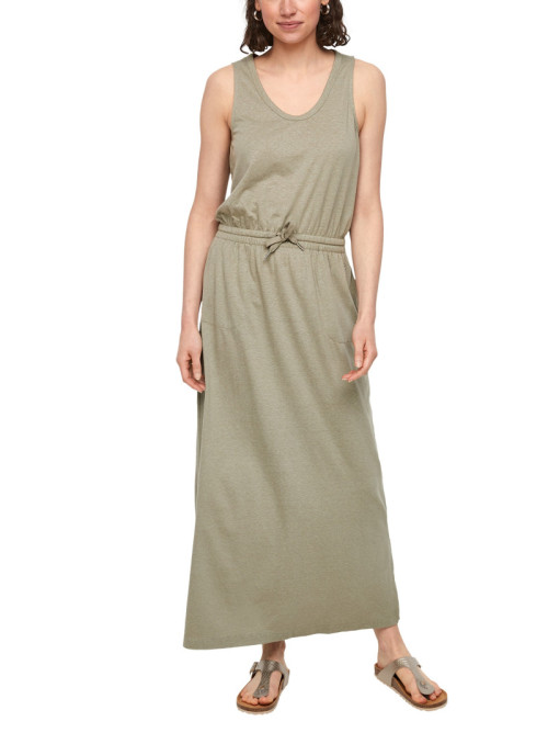 Maxi dress with elastic...