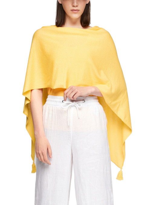 Lightweight fine knit poncho