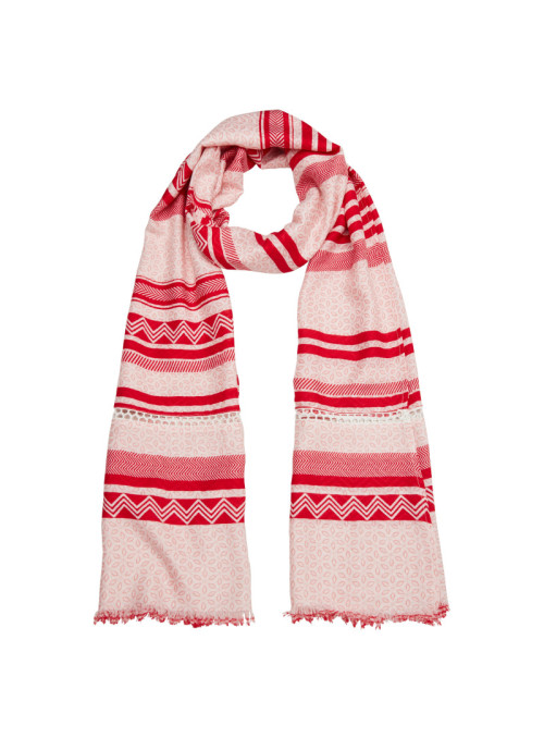 Scarf with striped pattern