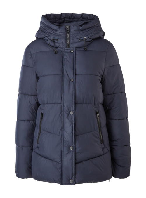 Quilted jacket with hood