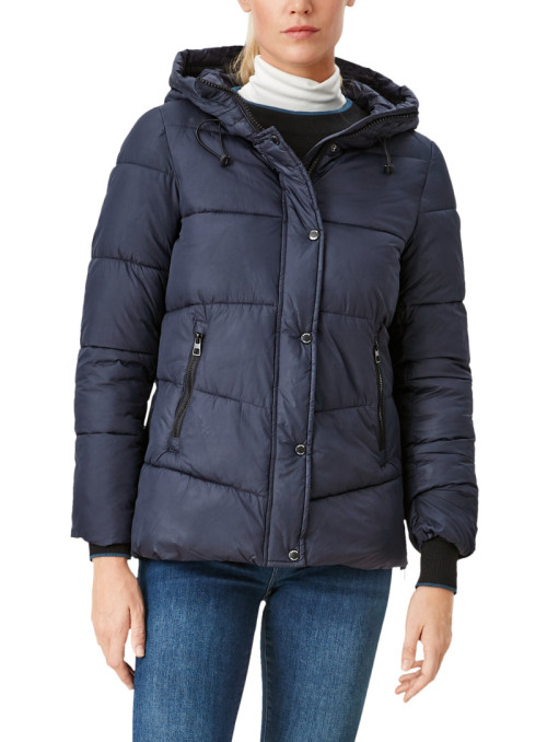 Quilted jacket with hood