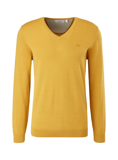 V-neck sweater with logo...