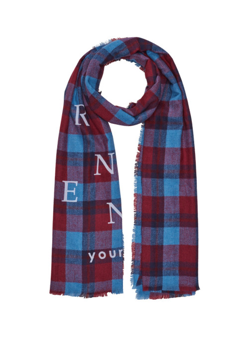 Scarf with check pattern...