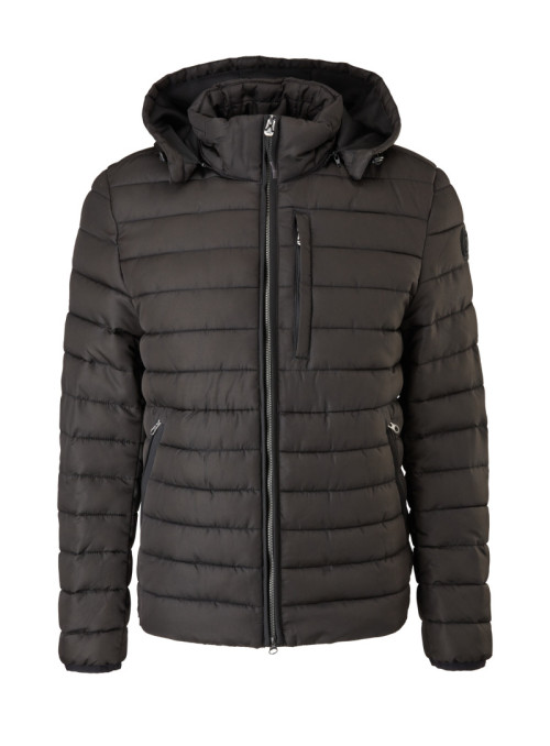 Quilted jacket with hood