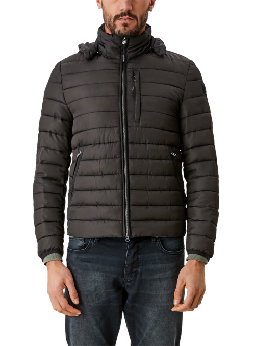 Quilted jacket with hood