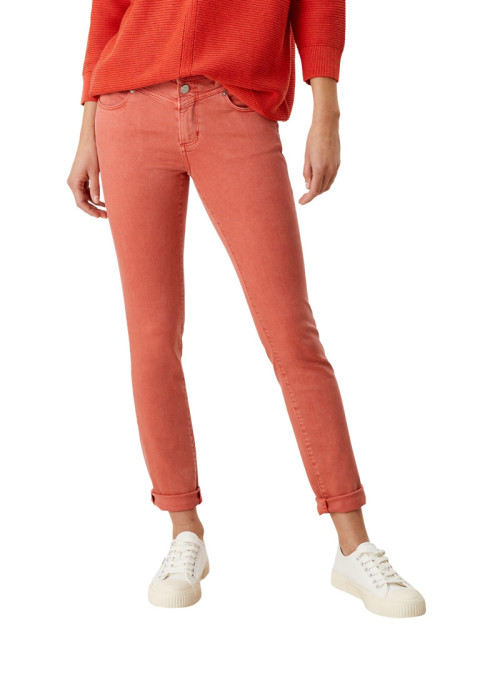 Slim Fit Jeans mit zwei...