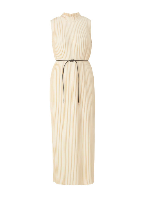 Maxi dress with pleats and...