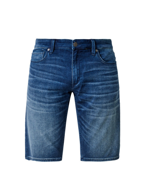 Bermuda jeans with wash