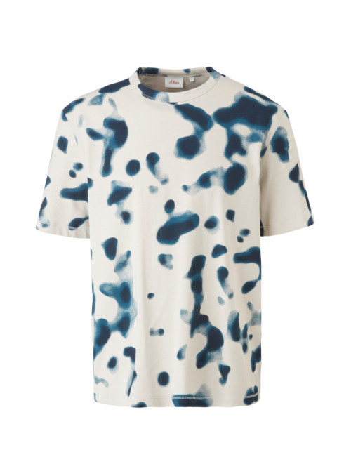 Jerseyshirt mit Batikmuster