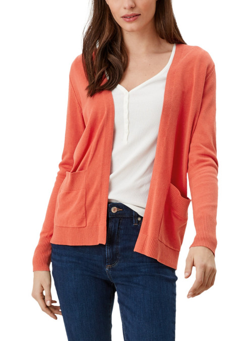 Open cardigan with pockets