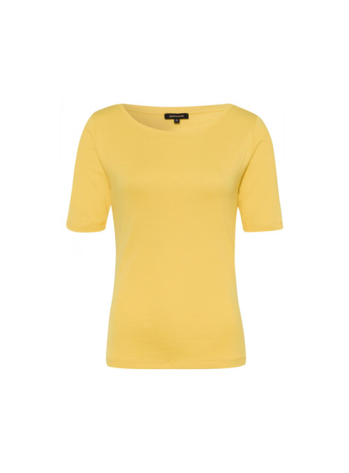 T-shirt with boat neckline