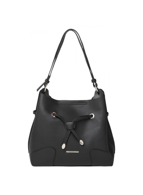 Faux leather shoulder bag