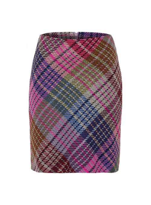 Mini skirt with colorful...