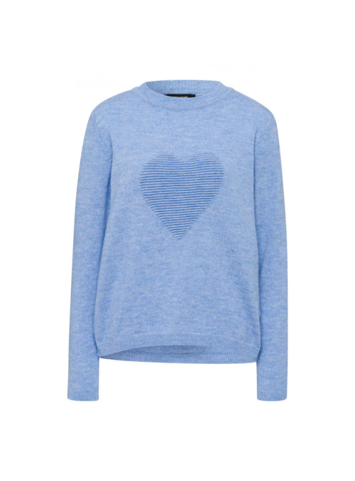 Knit sweater with heart...