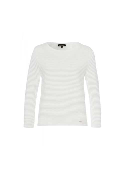 Ribbed crew neck sweater