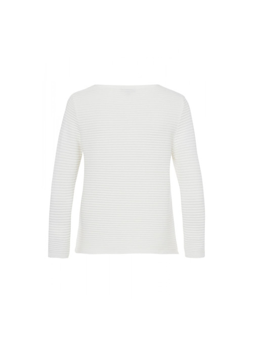 Ribbed crew neck sweater