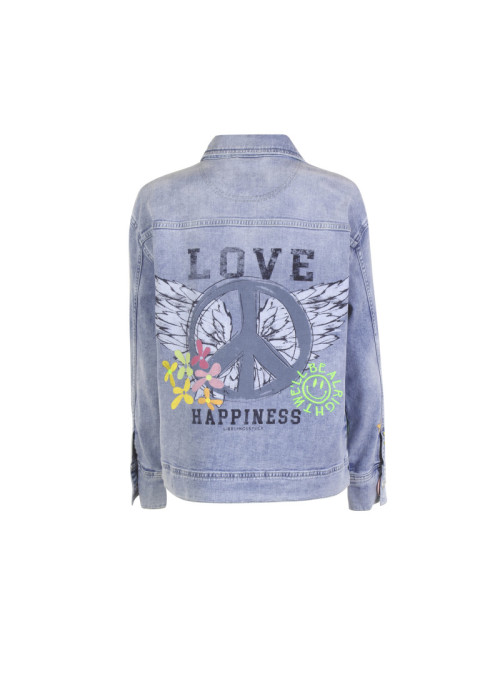 Denim jacket Love & Happiness