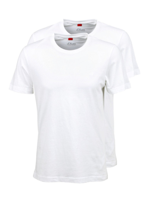 2x T-shirt with round neck