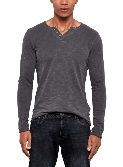 Long sleeve shirt in washed...