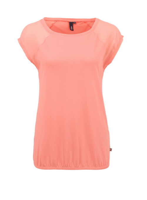 T-shirt with chiffon...