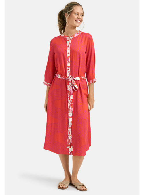 BUTTONED MAXIDRESS WITH BELT