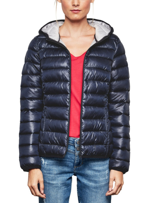 Quilted jacket with hood