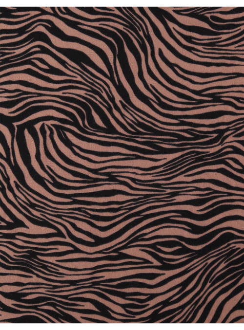Scarf with zebra pattern