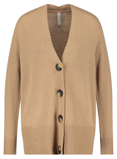 Fine cardigan with V-neck