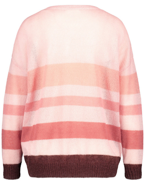 Sweater with block stripes